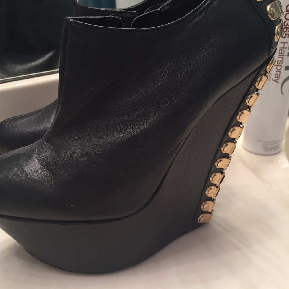 Black Booties worn once